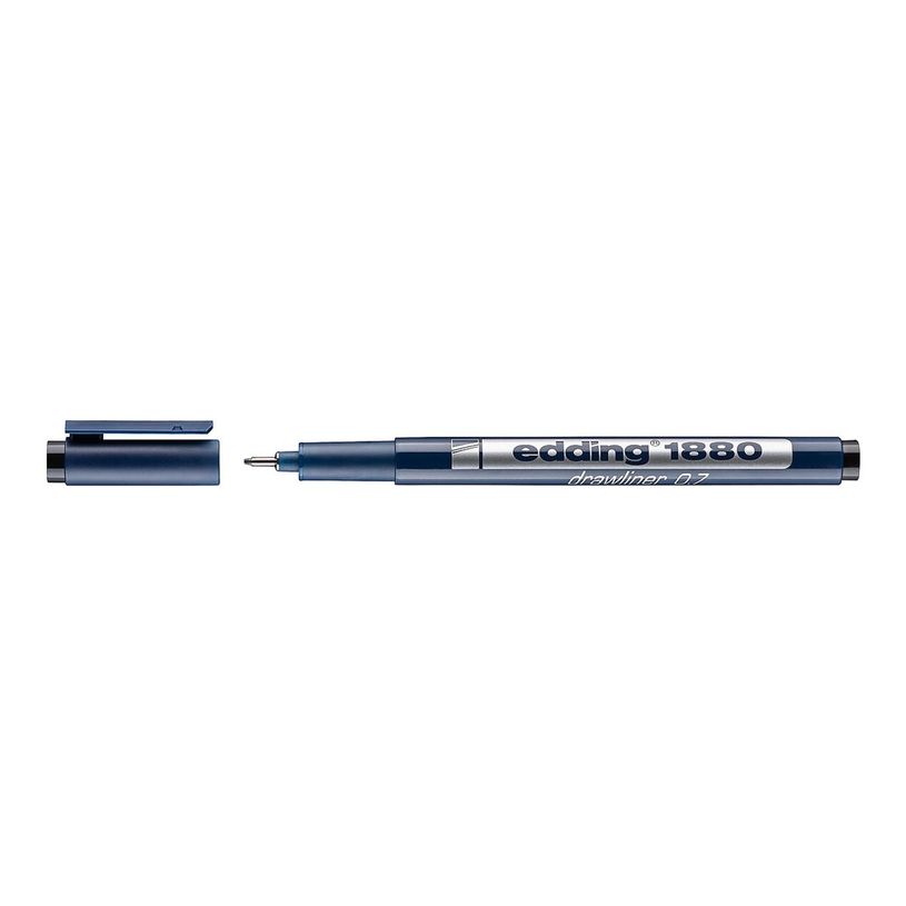 4004764029334-edding 1880 - Feutre fin - noir - encre pigmentée à base d'eau - 0.7 mm-P_405200111_1-0