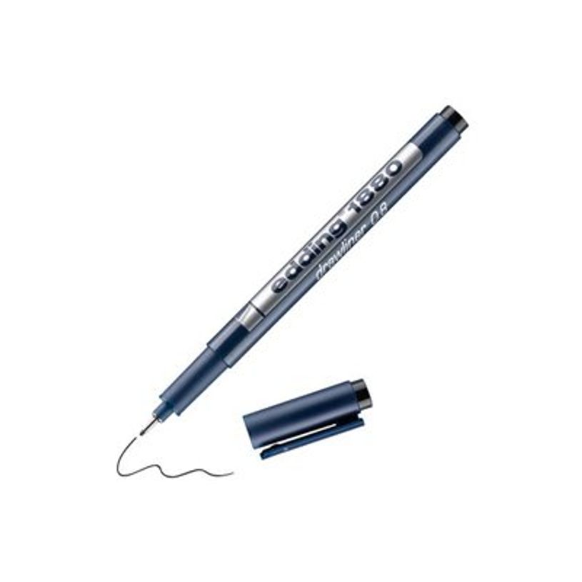 4004764860043-edding 1880 - Feutre fin - noir - encre pigmentée à base d'eau - 0.8 mm-P_405200112_2-1