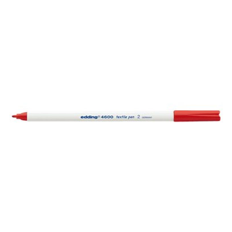 4004764022922-edding 4600 - Marqueur - permanent - pour textile - rouge - encre pigmentée à base d'eau-P_405200119_1-0
