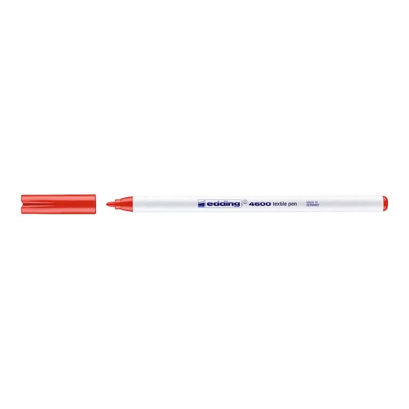 4004764022922-edding 4600 - Marqueur - permanent - pour textile - rouge - encre pigmentée à base d'eau-P_405200119_2-1