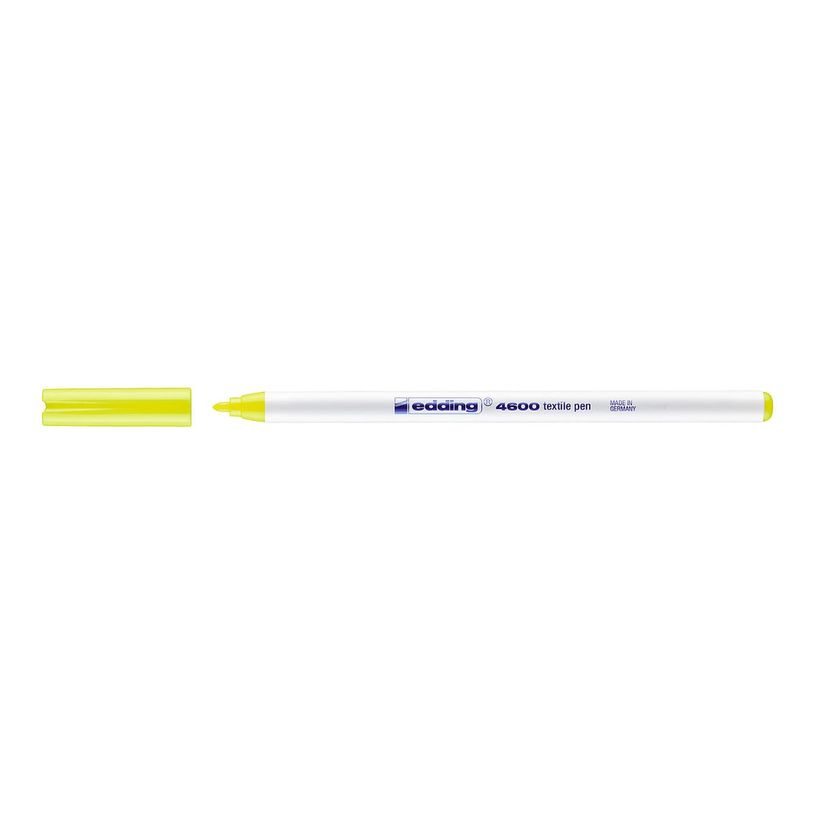4004764023349-edding 4600 - Marqueur - permanent - jaune fluo - encre pigmentée à base d'eau - 1 mm-P_405200134_1-0