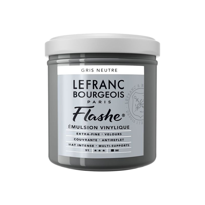 3013643005636-Lefranc Bourgeois Flashe Series 1 258 - Peinture - émulsion vinylique - gris neutre - opa-P_405200177_1-0