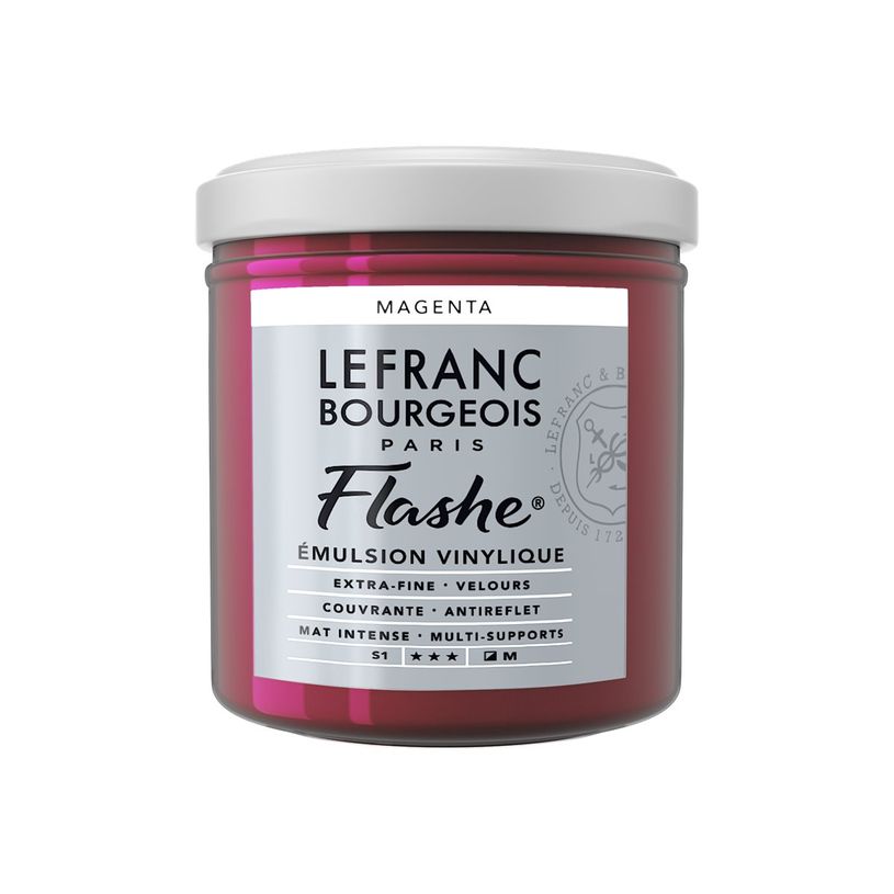 3013643005544-Lefranc Bourgeois Flashe Series 1 432 - Peinture - émulsion vinylique - magenta - semi-op-P_405200179_1-0