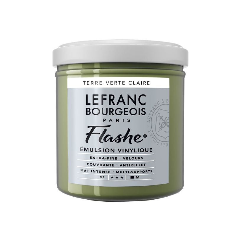 3013643005520-Lefranc Bourgeois Flashe Series 1 880 - Peinture - émulsion vinylique - terre vert clair -P_405200183_1-0