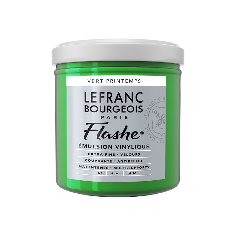 3013643006251-Lefranc Bourgeois Flashe Series 1 544 - Peinture - émulsion vinylique - vert printemps - -P_405200190_1-0