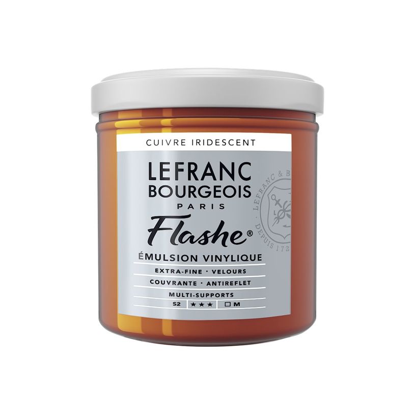 3013643005032-Lefranc Bourgeois Flashe Series 2 836 - Peinture - émulsion vinylique - cuivre irisé - o-P_405200199_1-0