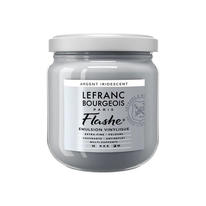 3013643006237-Lefranc Bourgeois Flashe Series 2 - Peinture - émulsion vinylique - argent irisé - semi-opaq-P_405200231_1-0