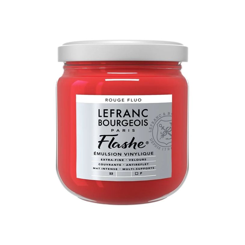 3013643005100-Lefranc Bourgeois Flashe Series 3 - Peinture - émulsion vinylique - rouge fluo - opaque --P_405200239_1-0