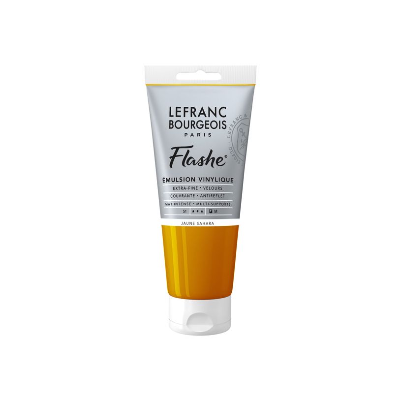 3013643006183-Lefranc Bourgeois Flashe Series 1 194 - Peinture - émulsion vinylique - jaune sahara - semi-opa-P_405200263_1-0