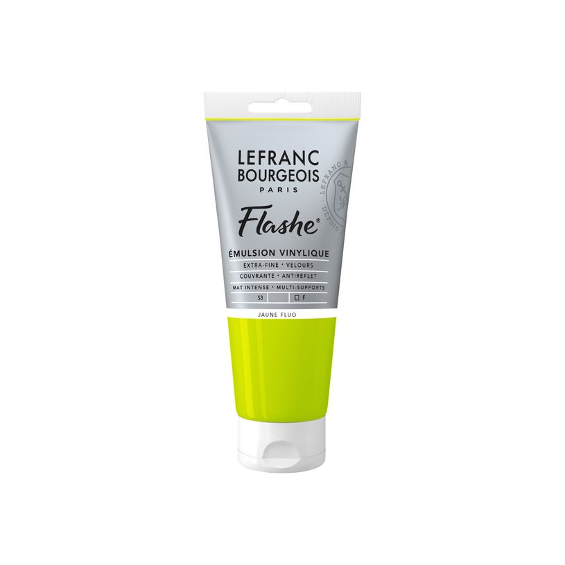 3013643005285-Lefranc Bourgeois Flashe Series 3 163 - Peinture - émulsion vinylique - jaune fluorescent - transpar-P_405200315_1-0