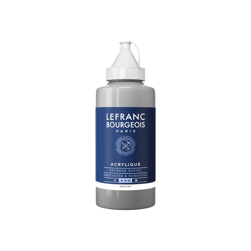 3013643004486-Lefranc Bourgeois Series 2 710 - Peinture - peinture acrylique - argent - opaque - fine - -P_405200344_1-0