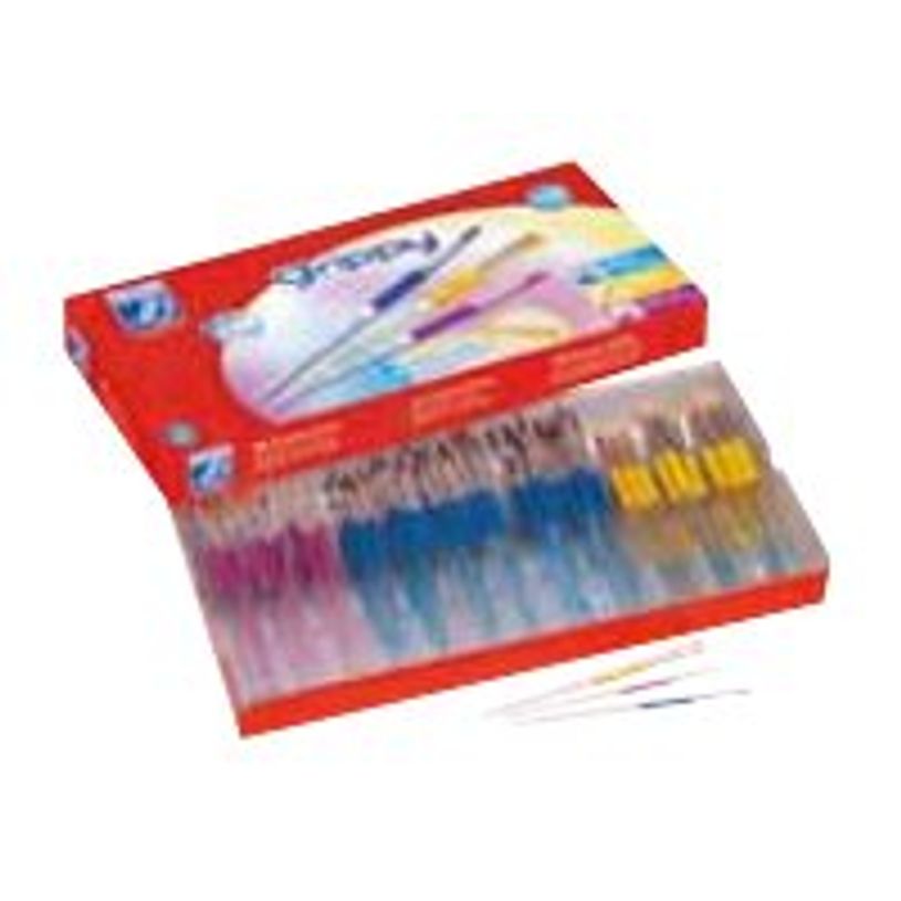 3013641752679-Lefranc Bourgeois Grippy SHOOL PACK - Pinceau - taille : 2, 4, 6, 8, 10, 12-P_405200392_1-0