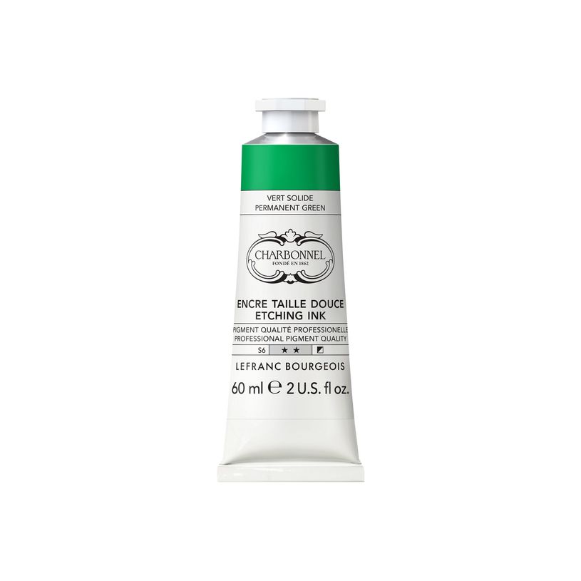 3013643318866-Charbonnel - Encre à gravure - vert permanent - semi-opaque - 60 ml-P_405200520_1-0