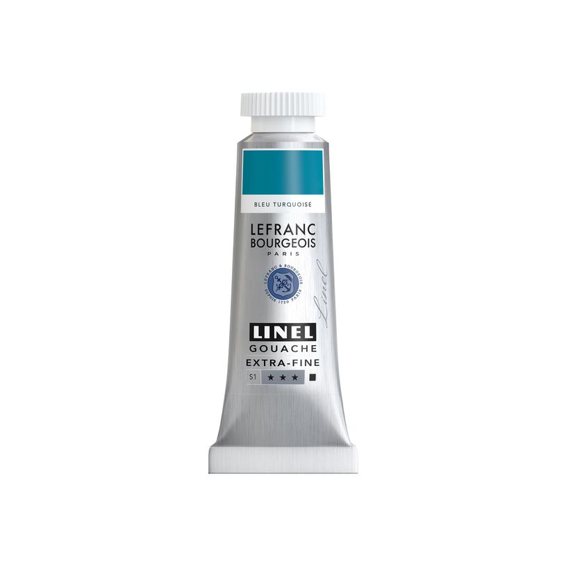 3013643011965-Lefranc Bourgeois Linel Series 1 50 - Peinture - gouache - bleu turquoise - opaque - extra-P_405200641_1-0