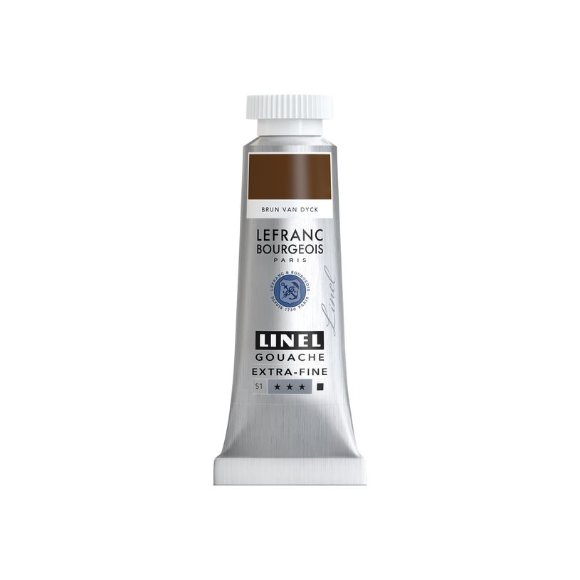 3013643012184-Lefranc Bourgeois LINEL EXTRA-FINE Series 1 111 - Peinture - gouache - marron Van Dyck - o-P_405200642_1-0