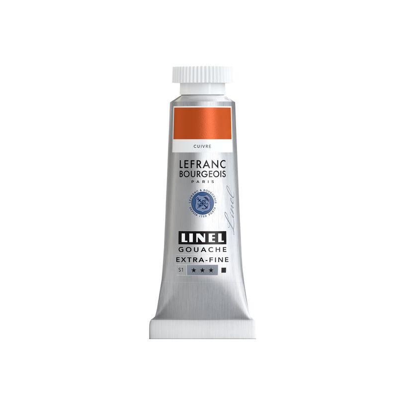 3013643012344-Lefranc Bourgeois LINEL EXTRA-FINE Series 1 707 - Peinture - gouache - cuivre - opaque - m