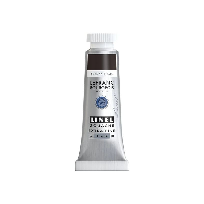 3013643012221-Lefranc Bourgeois LINEL - Peinture - gouache - natural sepia - opaque - mat - extra-fine --P_405200689_1-0