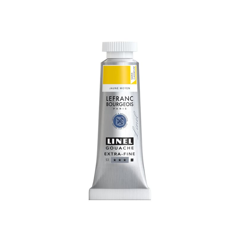 3013643011613-Lefranc Bourgeois LINEL - Peinture - gouache - jaune moyen - opaque - mat - extra-fine - 1-P_405200705_2-1