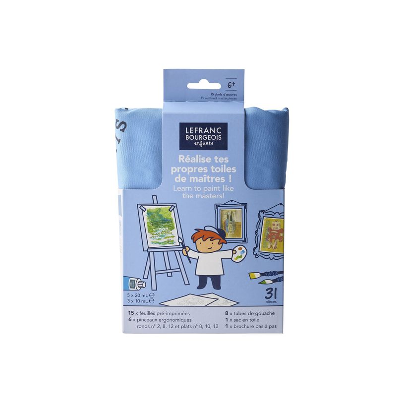 3013643017394-Lefranc Bourgeois Enfants Academic Set - Ensemble de peinture sur toile - 31 pièces-P_405200800_8-4