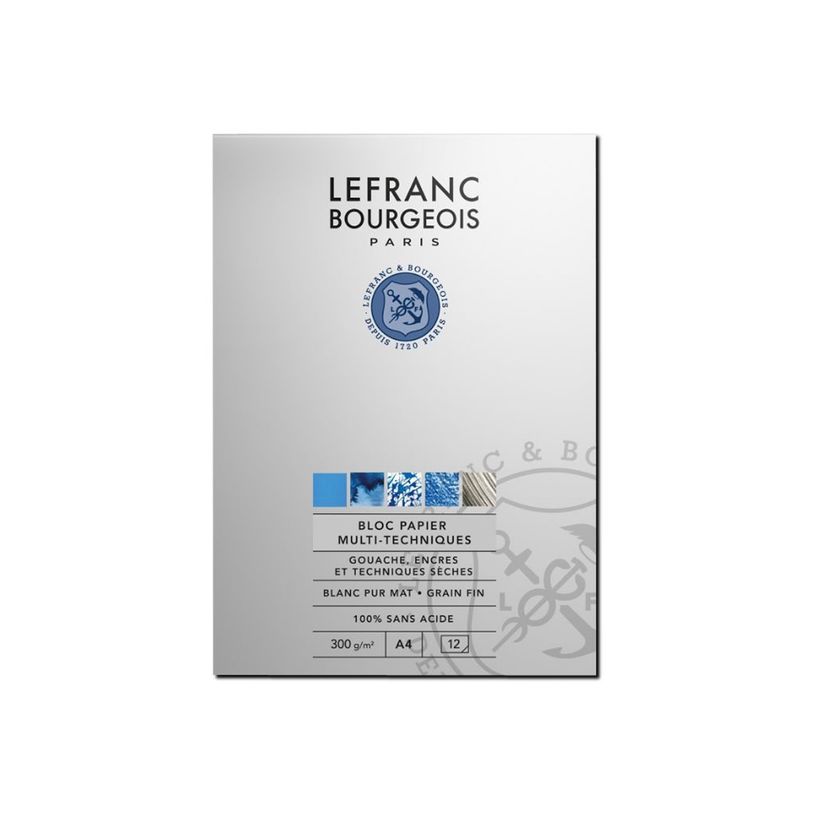 3013643012511-Lefranc Bourgeois Linel - Bloc de papier multi-technique - A4 (210 x 297 mm) - 12 feuilles-P_405201146_1-1