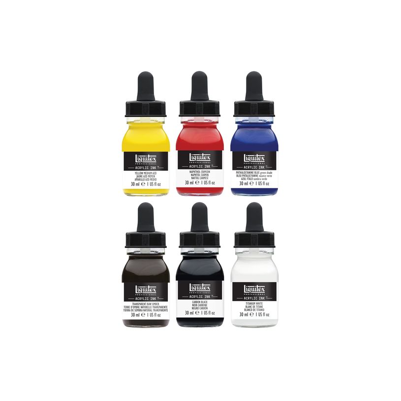 0887452997481-Liquitex Professional Essentials - Jeu d'encre - peinture acrylique - 6 couleurs - semi-tr-P_405201500_6-3