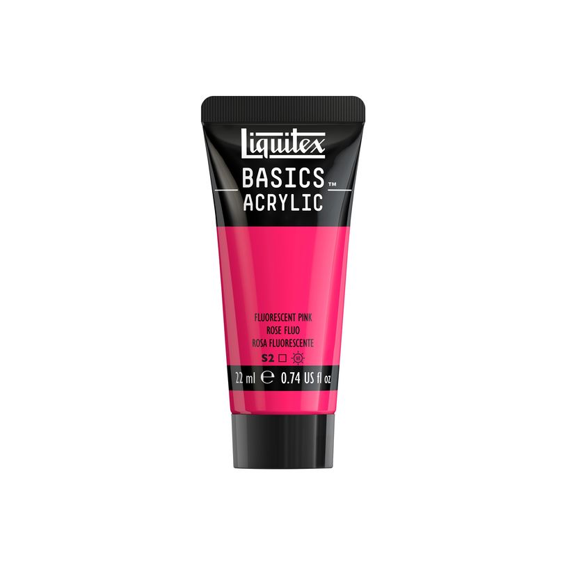 0887452058083-Liquitex Basics - Peinture - peinture acrylique - rose fluorescent - transparent - satin --P_405202029_2-1