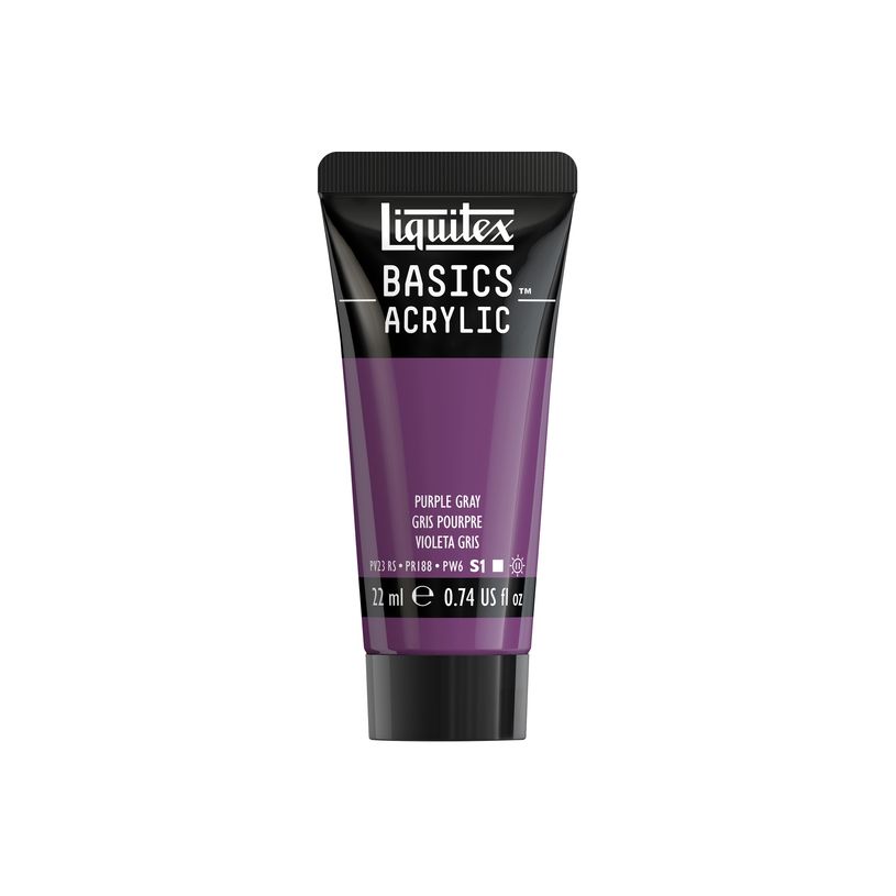 0887452058175-Liquitex Basics - Peinture - peinture acrylique - gris violet - opaque - satin - 22 ml-P_405202038_2-1