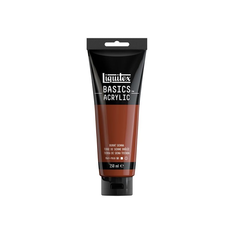 0094376974713-Liquitex Basics - Peinture - peinture acrylique - Sienne brulée - opaque - satin - 250 ml-P_405202067_1-1