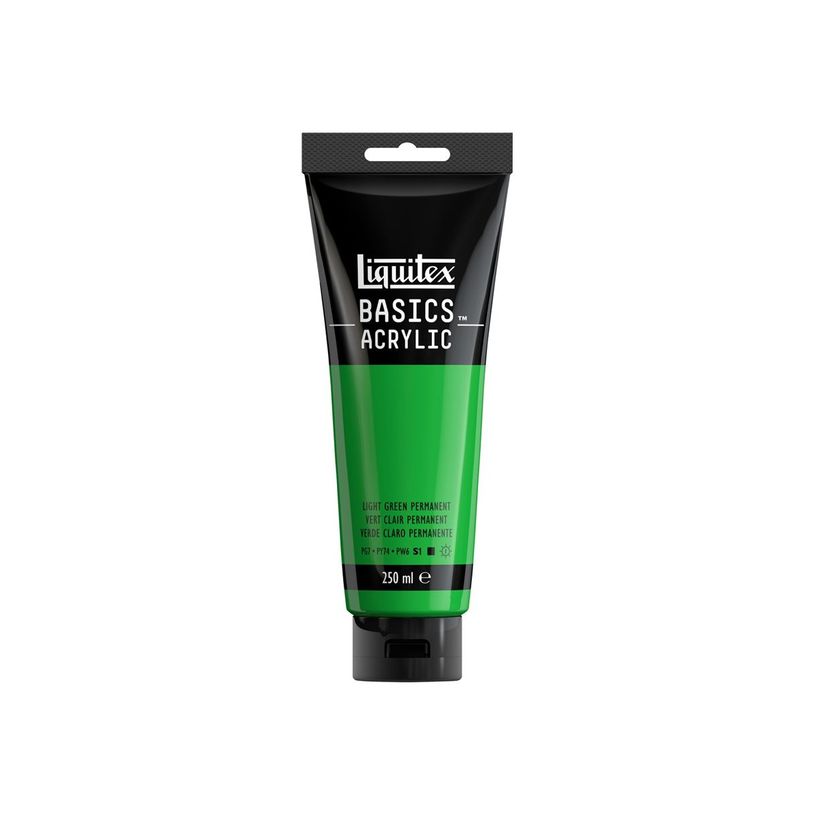 0094376974812-Liquitex Basics - Peinture - peinture acrylique - vert clair permanent - opaque - satin - -P_405202072_2-1