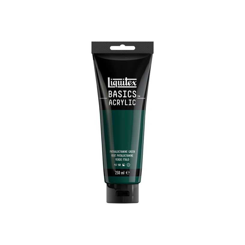 0094376974836-Liquitex Basics - Peinture - peinture acrylique - vert phtalo - semi-opaque - satin - 250 -P_405202074_1-0