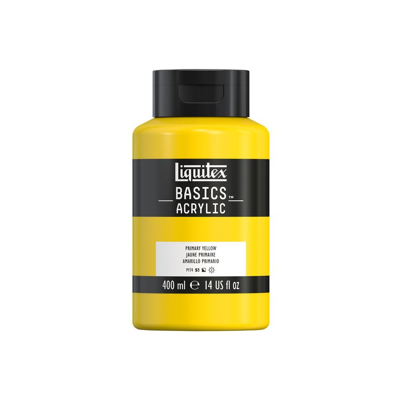 0887452031772-Liquitex Basics - Peinture - peinture acrylique - jaune primaire - semi-opaque - satin - 4-P_405202086_2-0