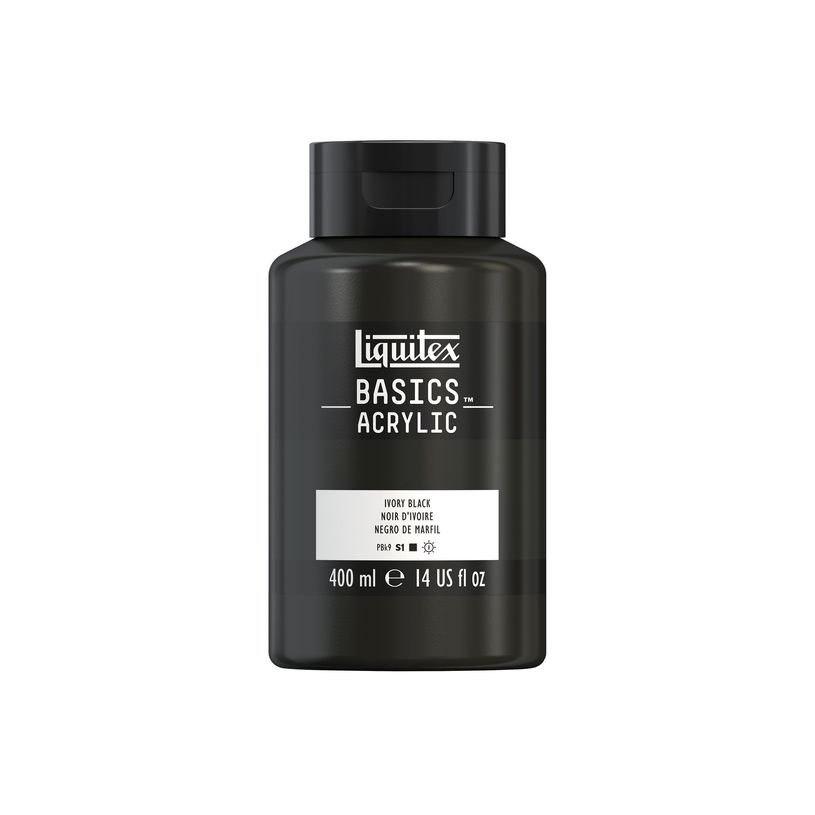 0887452031741-Liquitex Basics - Peinture - peinture acrylique - noir ivoire - opaque - satin - 400 ml-P_405202089_2-0