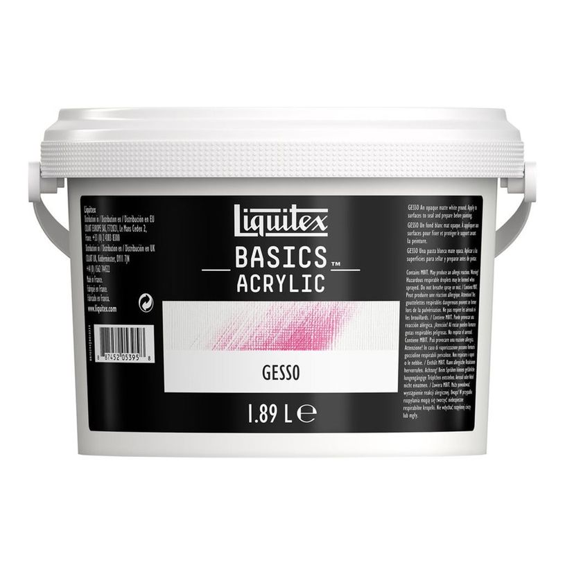 0887452032021-Liquitex Basics - Gesso - peinture acrylique - pour peinture acryllique - blanc mat - 1.89-P_405202145_1-0