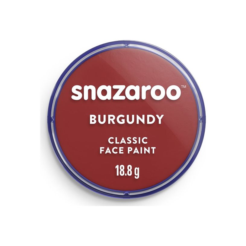 0766416188663-Snazaroo Classic - Peinture - peinture à base d'eau - bordeaux - 18.8 g-P_405202387_1-0