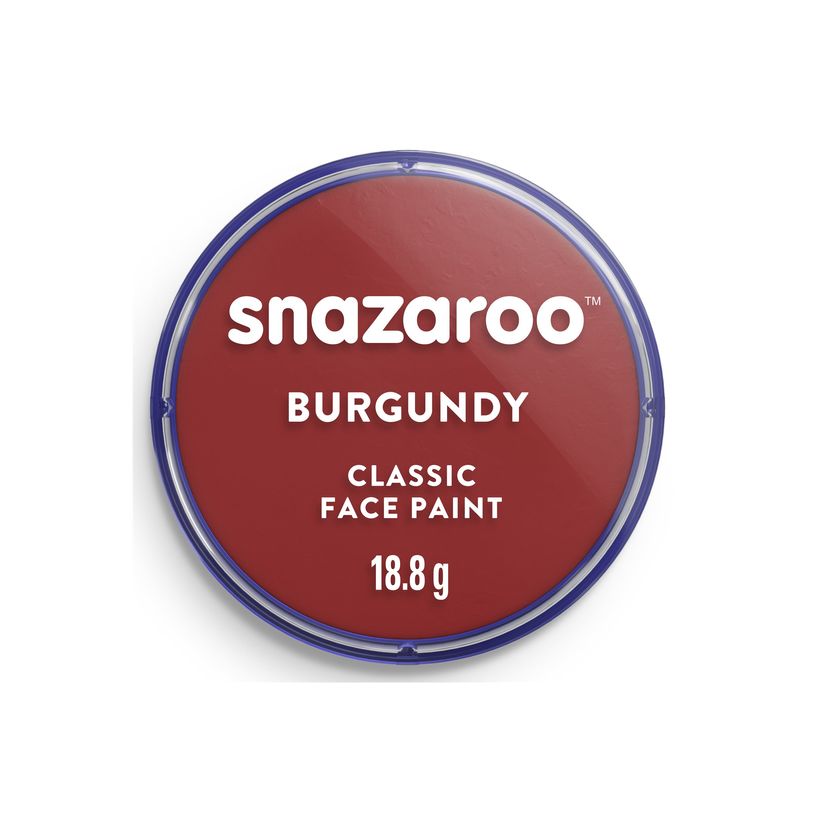 0766416188663-Snazaroo Classic - Peinture - peinture à base d'eau - bordeaux - 18.8 g-P_405202387_2-2