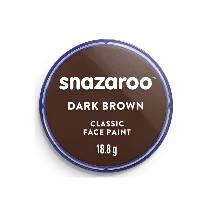 0766416189998-Snazaroo Classic - Peinture - peinture à base d'eau - brun foncé - 18.8 g-P_405202388_2-1