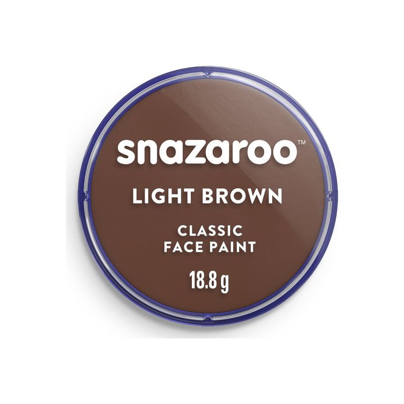 0766416189882-Snazaroo Classic - Peinture - peinture à base d'eau - marron clair - 18.8 g-P_405202391_1-0