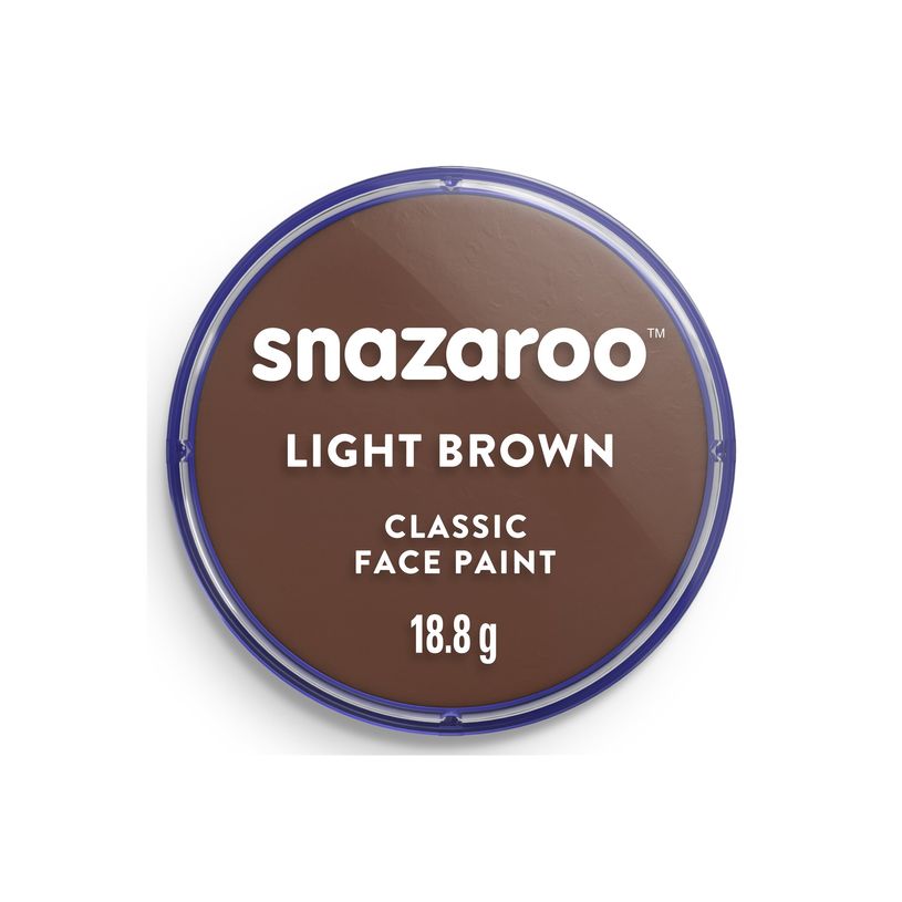 0766416189882-Snazaroo Classic - Peinture - peinture à base d'eau - marron clair - 18.8 g-P_405202391_2-1