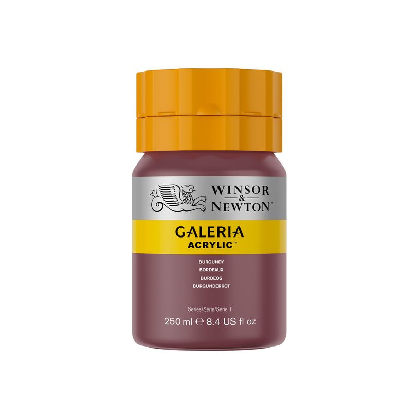 0094376971835-Winsor & Newton Galeria - Peinture - peinture acrylique - bordeaux - opaque - 250 ml-P_405202693_2-0