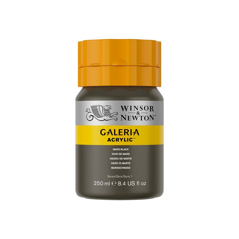 0094376914245-Winsor & Newton Galeria - Peinture - peinture acrylique - Noir mars - opaque - 250 ml-P_405202703_2-0
