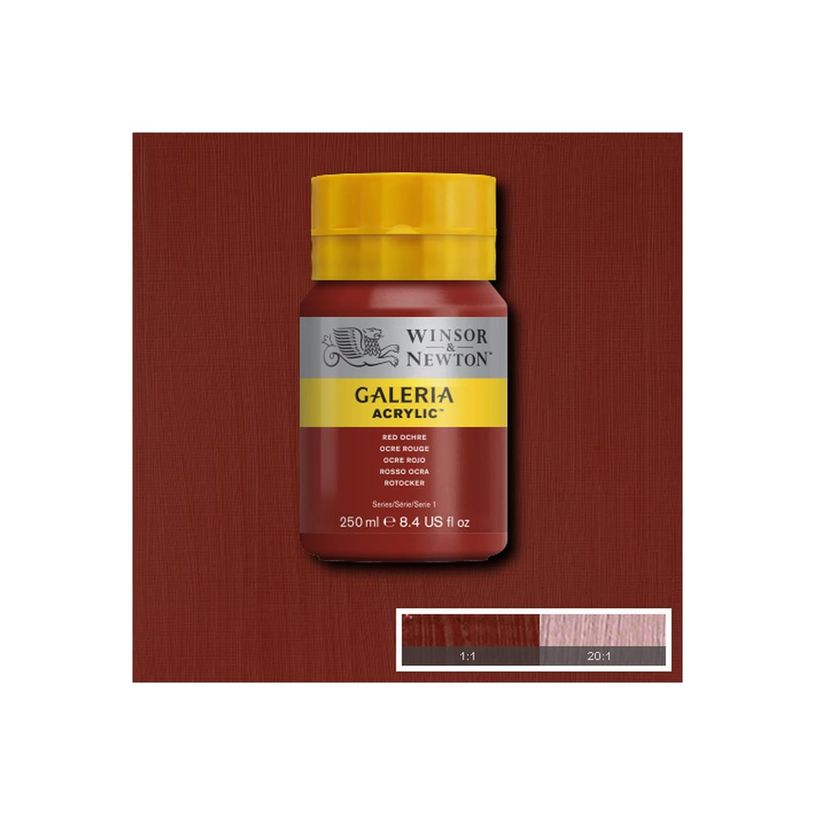 0884955030059-Winsor & Newton Galeria - Peinture - peinture acrylique - ocre rouge - opaque - 250 ml-P_405202714_1-0
