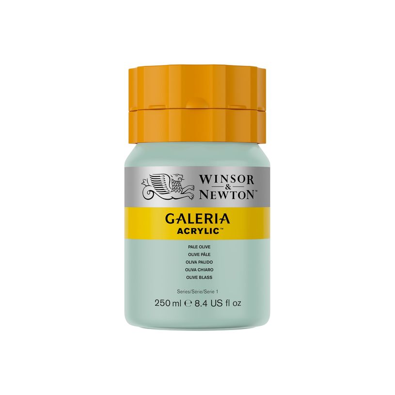 0094376971866-Winsor & Newton Galeria - Peinture - peinture acrylique - olive pâle - opaque - 250 ml-P_405202715_2-1