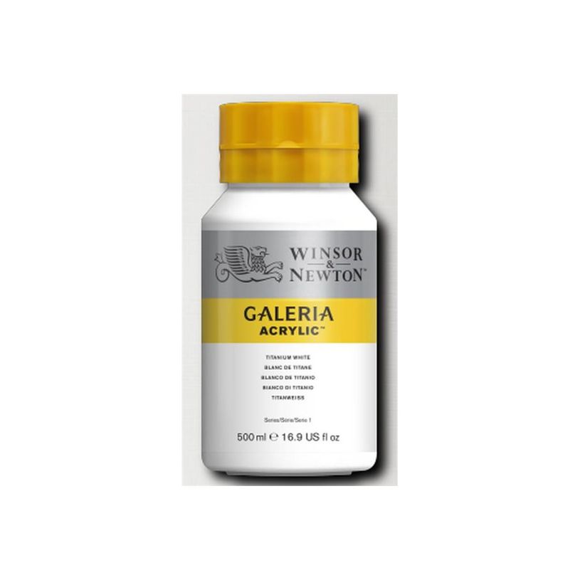 0094376914856-Winsor & Newton Galeria - Peinture - peinture acrylique - blanc titane - opaque - 500 ml-P_405202739_1-1