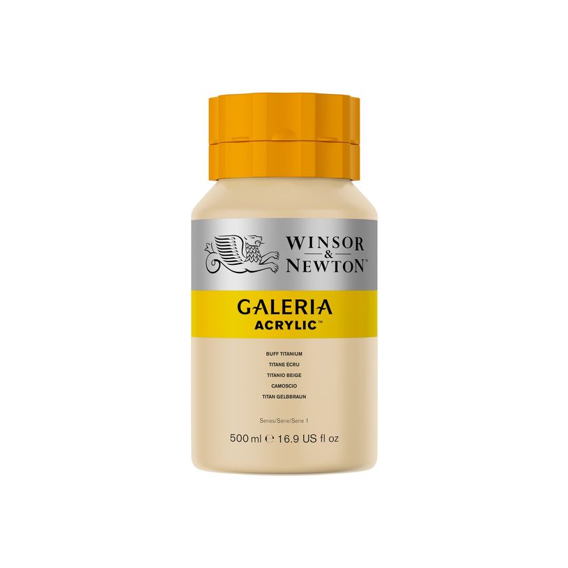 0094376987201-Winsor & Newton Galeria - Peinture - peinture acrylique - titane poncé - opaque - 500 ml-P_405202746_1-0