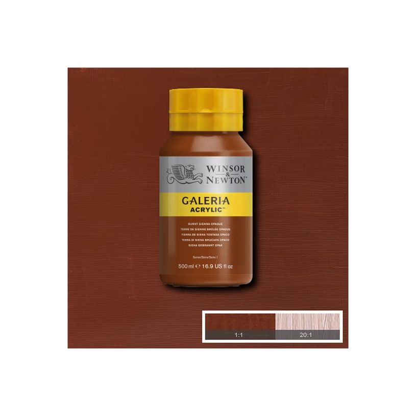 0094376987218-Winsor & Newton Galeria - Peinture - peinture acrylique - Sienne brulée - opaque - 500 ml-P_405202747_1-0
