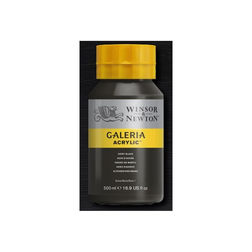 0094376899801-Winsor & Newton Galeria - Peinture - peinture acrylique - noir ivoire - semi-opaque - 500 -P_405202761_2-0