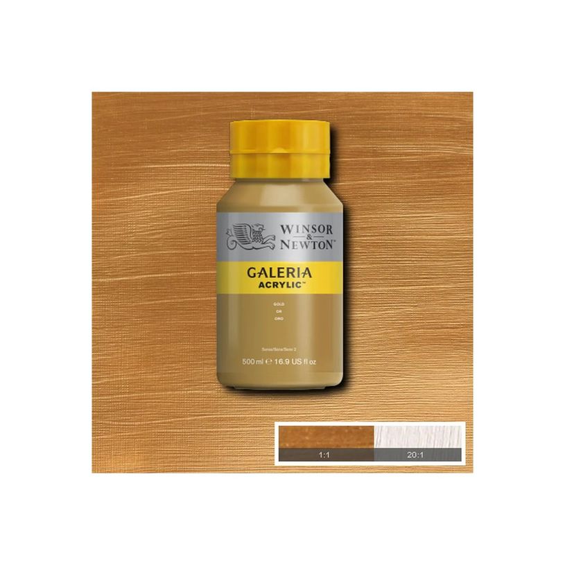 0094376899696-Winsor & Newton Galeria - Peinture - peinture acrylique - or - semi-transparent - 500 ml-P_405202798_2-0