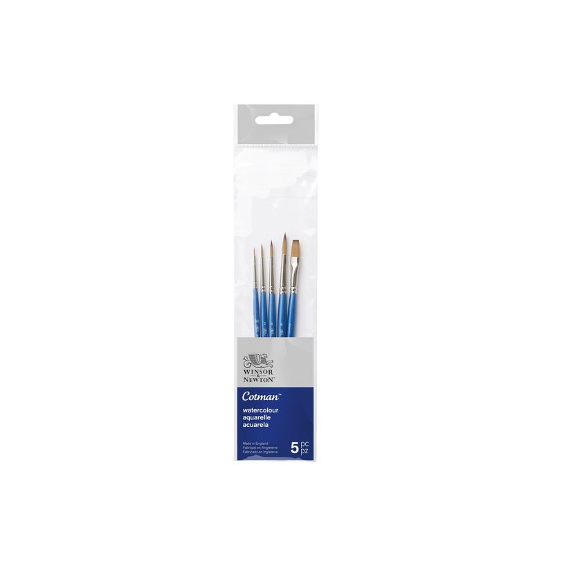 0884955080702-Winsor & Newton Cotman - Lot de pinceaux - 5 parties - rondelle ronde, one stroke - taille-P_405202978_2-1