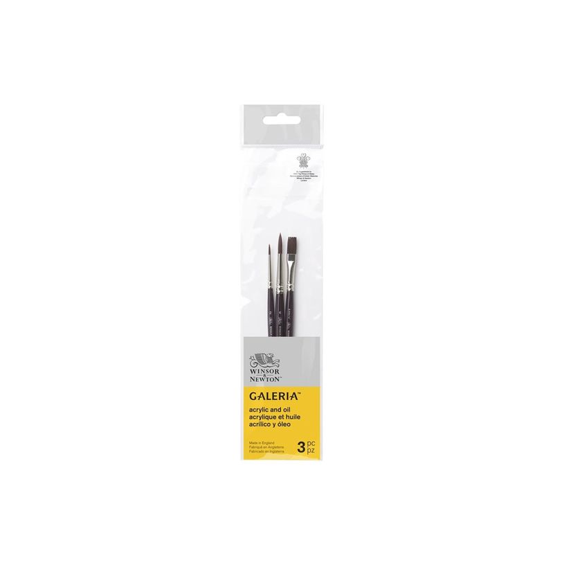 0884955080719-Winsor & Newton Galeria - Lot de pinceaux - 3 parties - rond, rondelle plate - taille : 2,-P_405203296_1-0