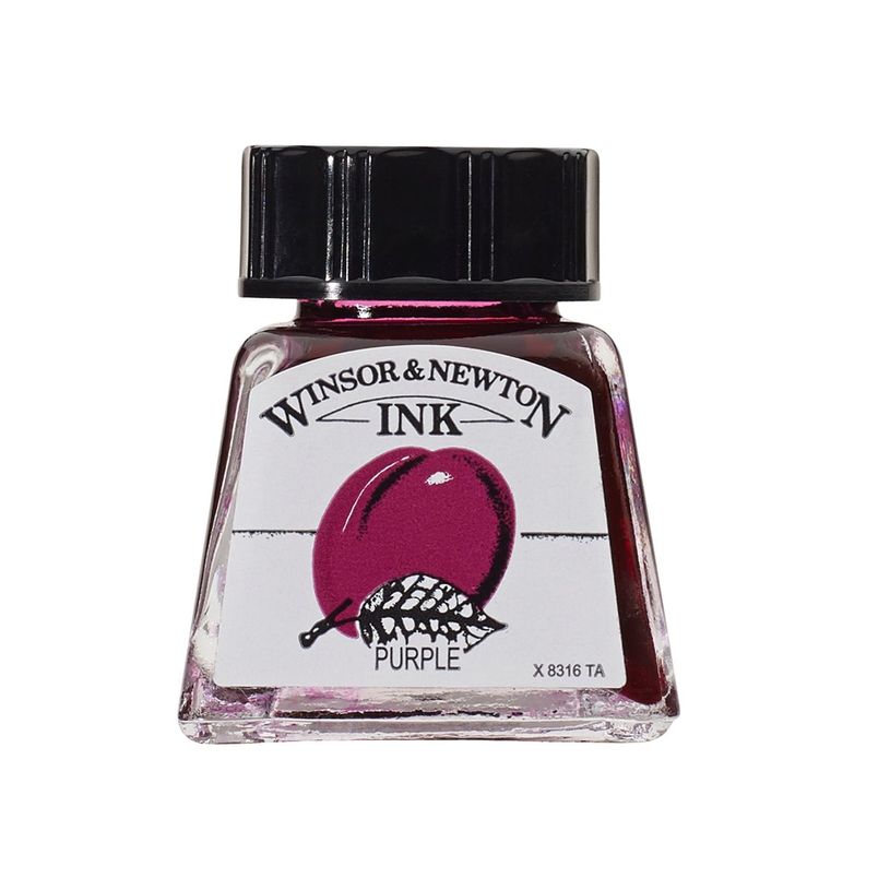 0094376896398-Winsor & Newton - Encre - pourpre - transparent - 14 ml-P_405203526_1-0